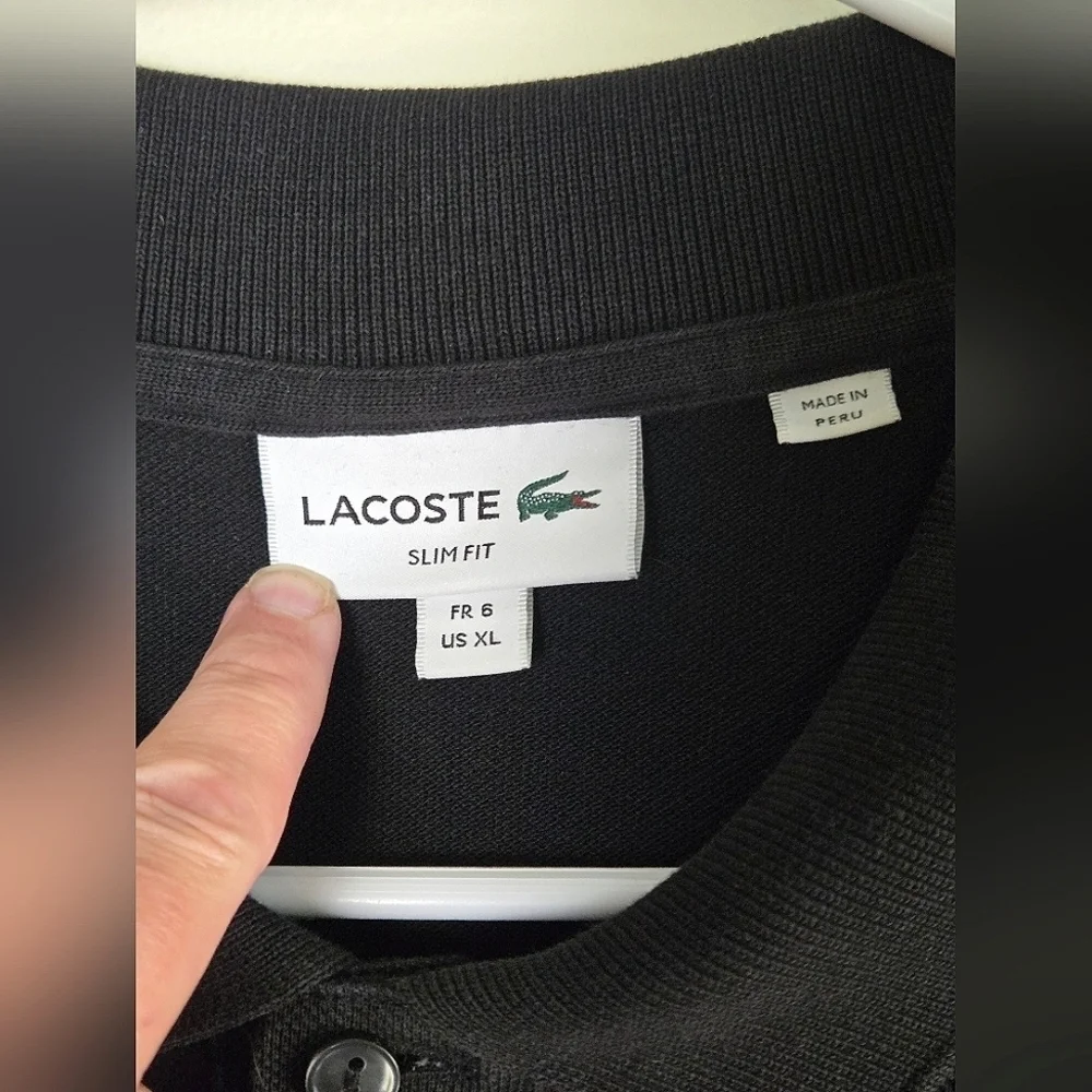 Men's Lacoste 100% Cotton Slim Fit Short Sleeve Polo, Size XL‎